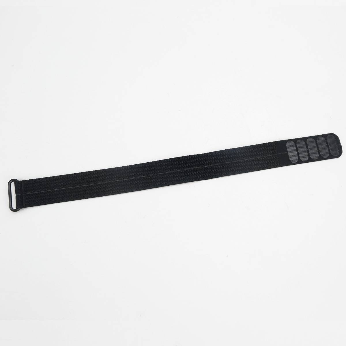 Nylon-Schnellverschluss-Uhrenarmband, kompatibel mit COROS Herzfrequenz-Armband – atmungsaktiv, weiche Fleece-Oberfläche, Größe L Black