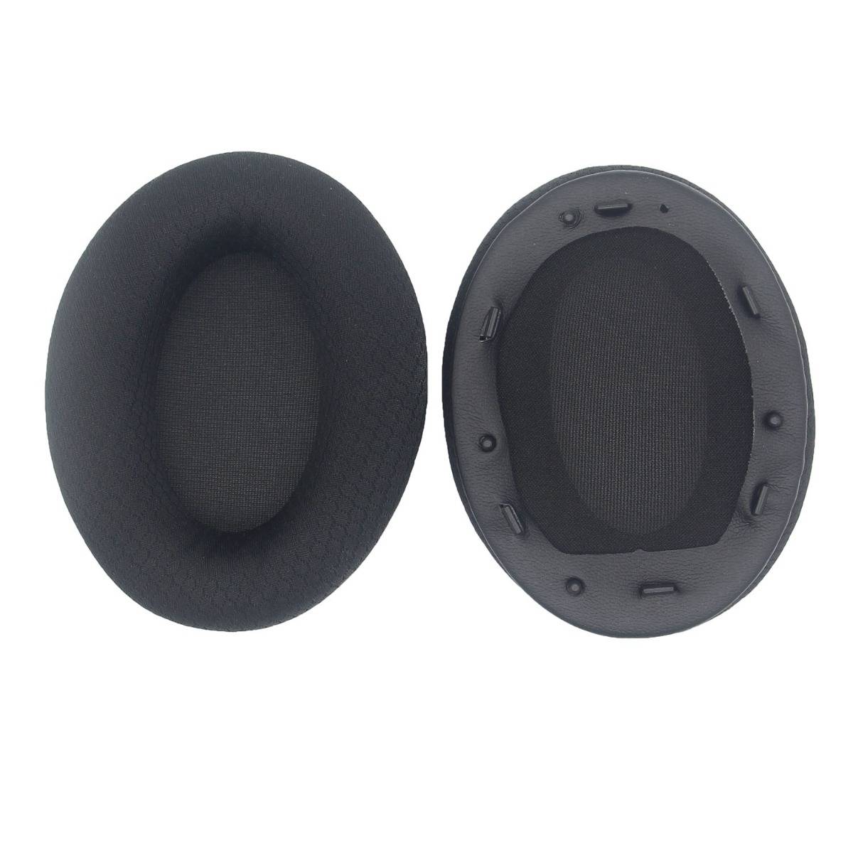 Ersatz-Mesh-Ohrpolsterbezüge 2er-Pack — Atmungsaktiv, Waschbar, Schutzbezüge kompatibel mit Sony WH-1000XM3 Black