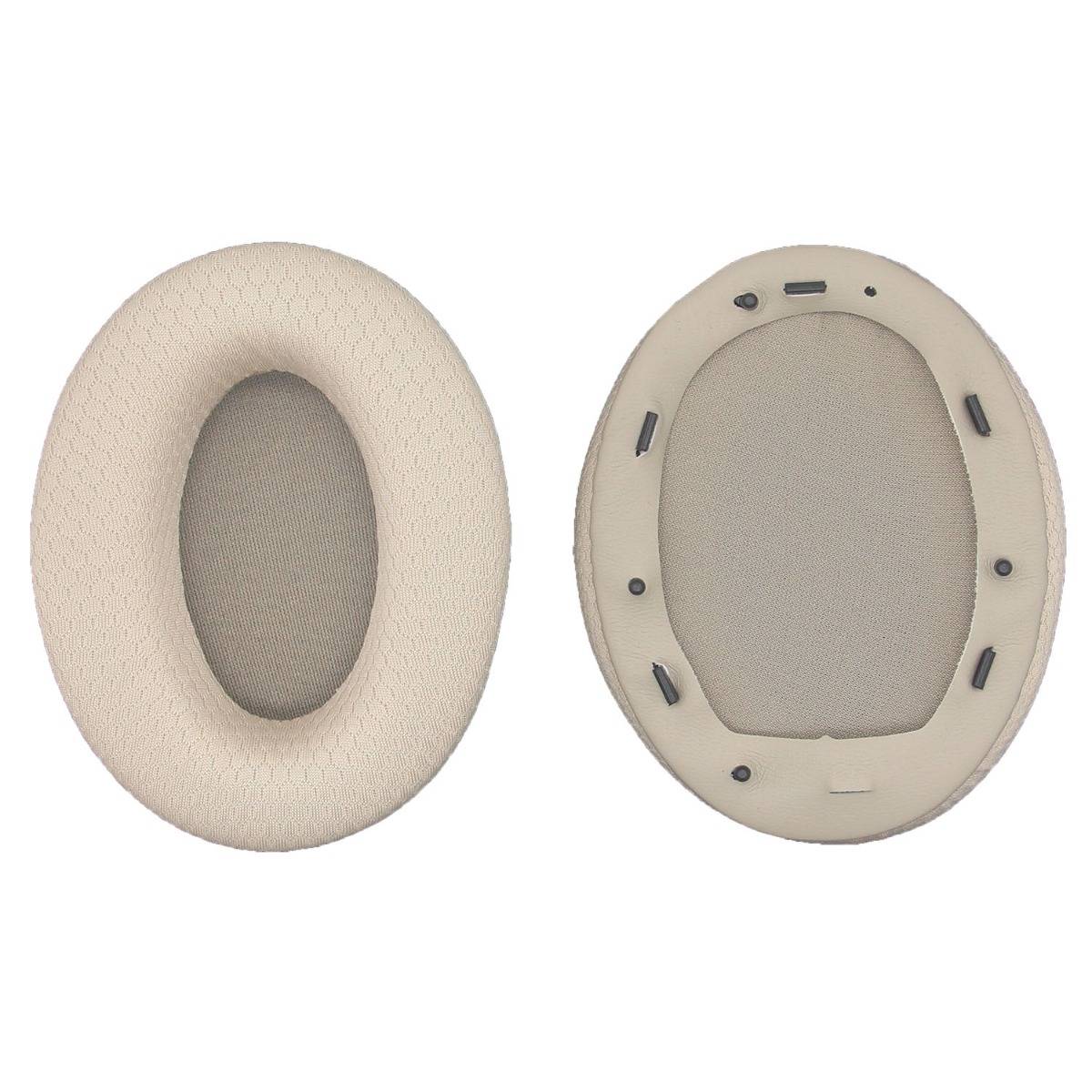 Ersatz-Mesh-Ohrpolsterbezüge 2er-Pack — Atmungsaktiv, Waschbar, Schutzbezüge kompatibel mit Sony WH-1000XM3 Brown
