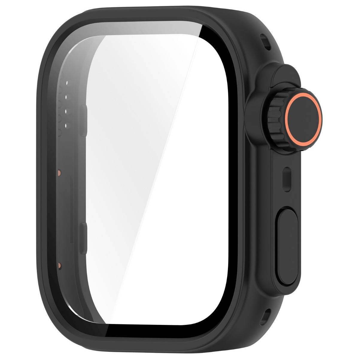 Watch Schutzgehäuse kompatibel mit Huawei Watch Fit5 — PC + gehärtetes Glas, Schwarz