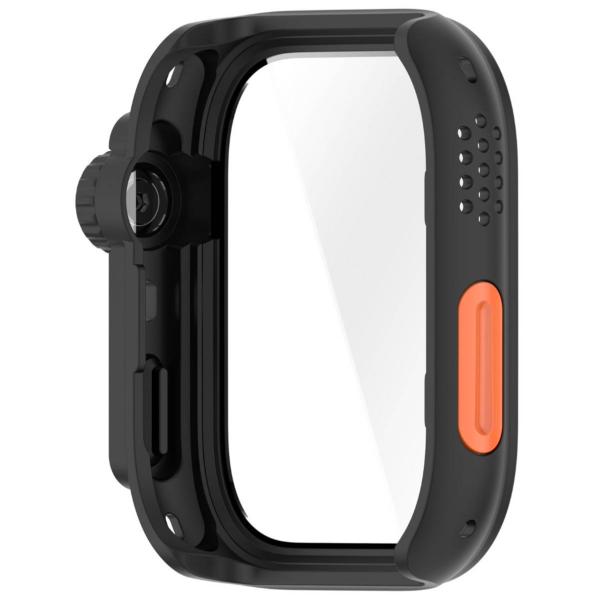 Watch Schutzgehäuse kompatibel mit Huawei Watch Fit5 — PC + gehärtetes Glas, Schwarz