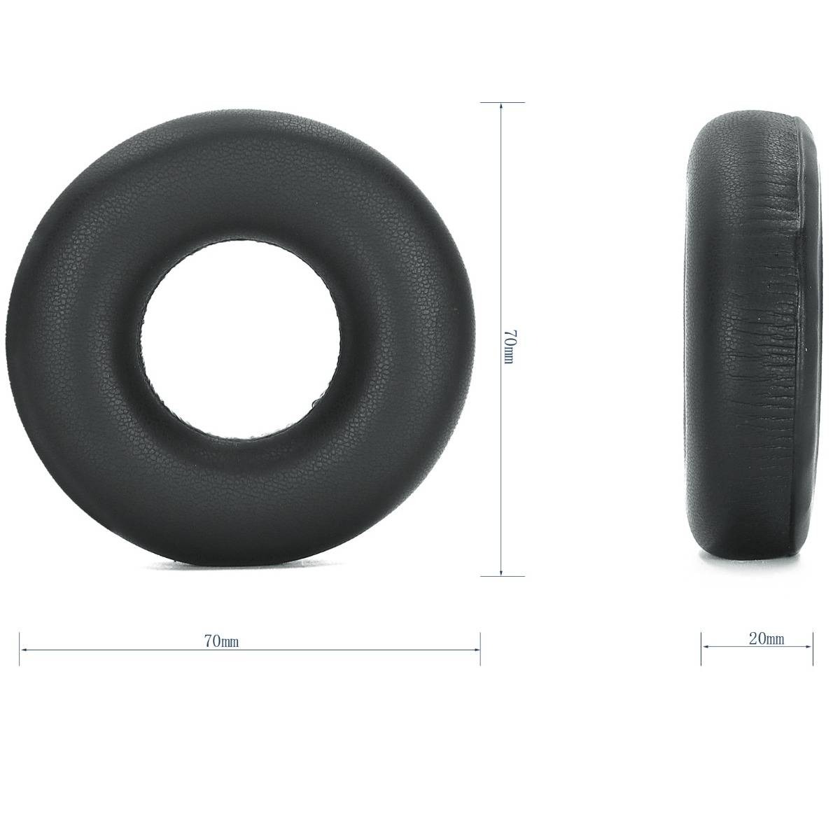 2 Stück Ohrpolster - Ersatz-Ohrkissen kompatibel mit Sony WH-CH520/CH520 Kopfhörern Black