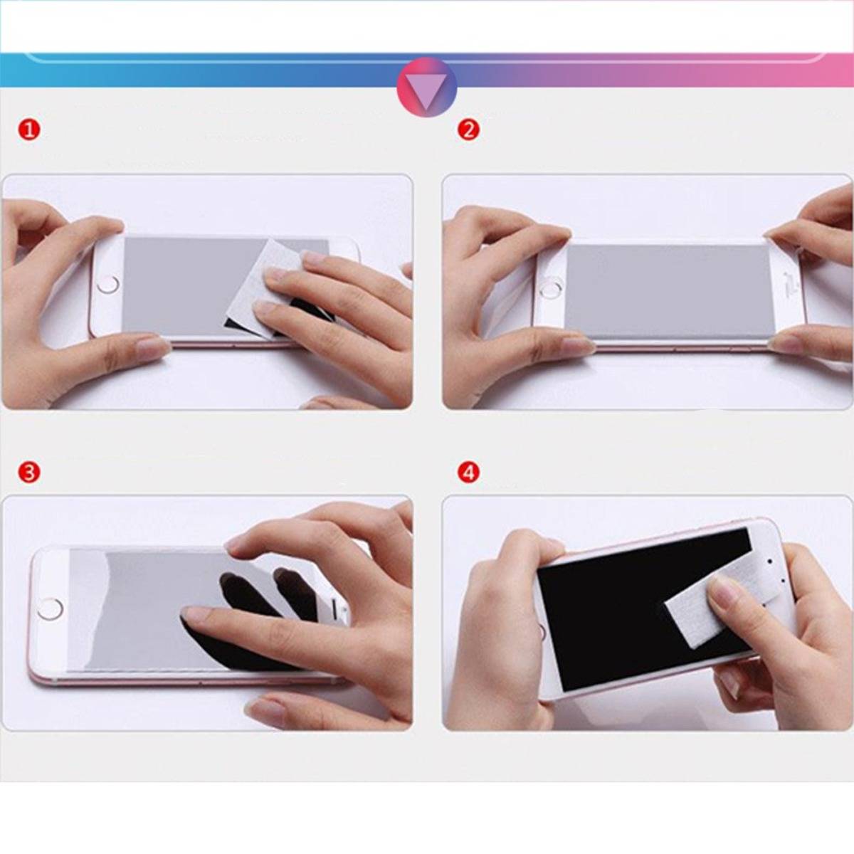 4er-Pack 10D HD Schutzfolie aus gehärtetem Glas (Bare Film) kompatibel mit iPhone 17 Pro Max (6,9 Zoll) mit Installationskit