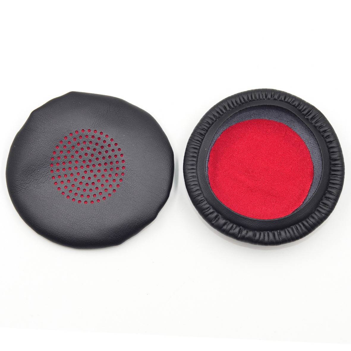 2 Stück Ersatz-Ohrpolster kompatibel mit Plantronics Voyager Serie - Schwarz und Rot