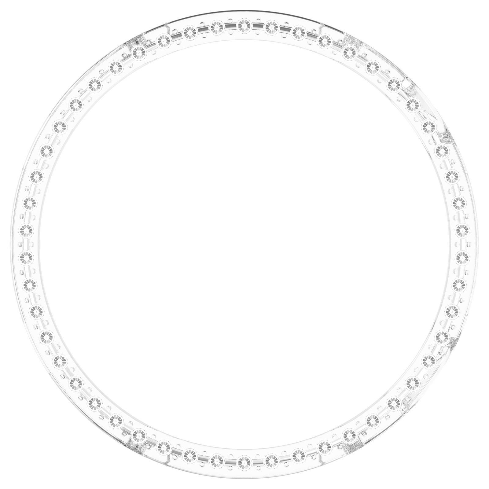 Einzelne Reihe Diamant Hohl PC Schutzhülle kompatibel mit Huawei Watch GT6 41MM