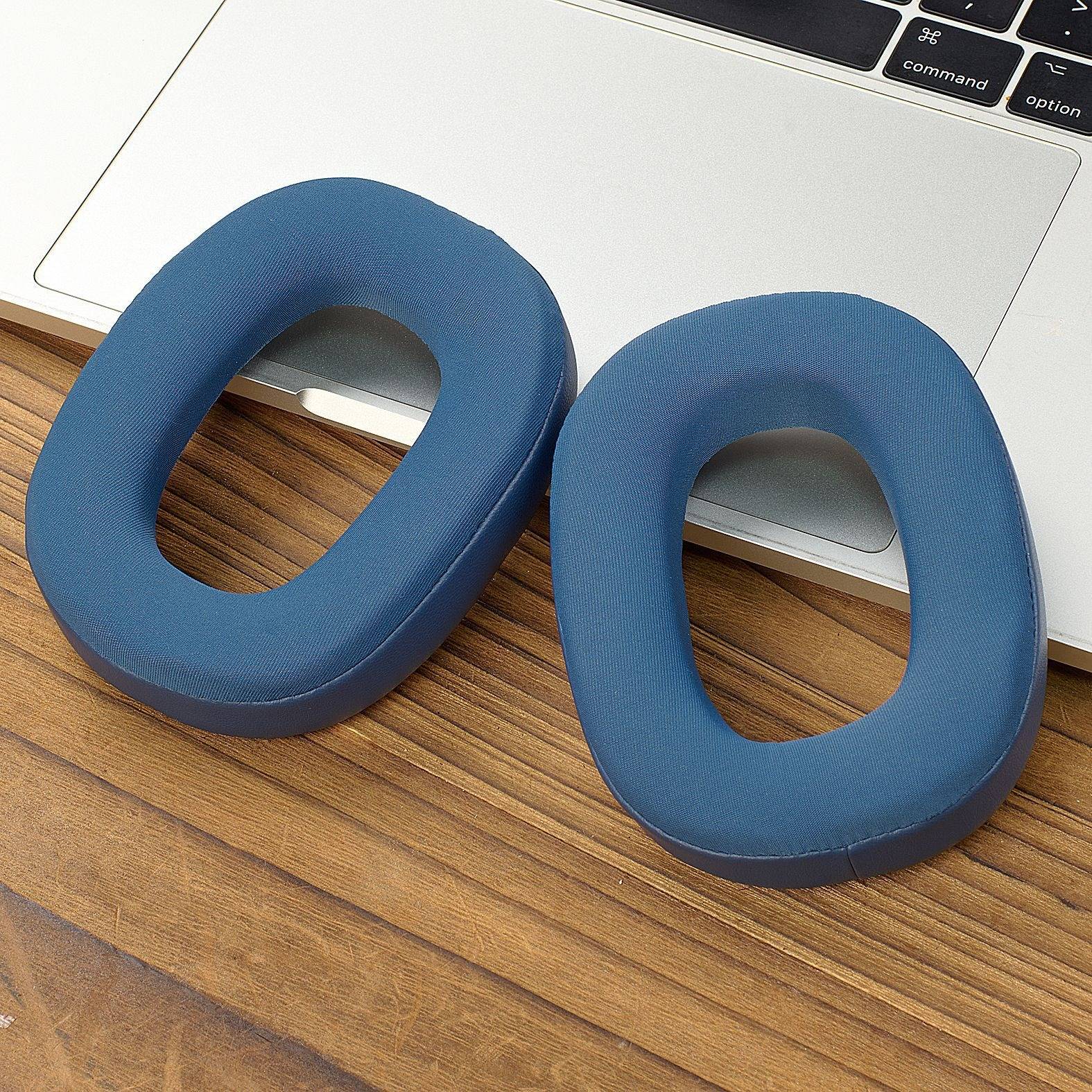 2 Stück Kühlgel-Ohrpolster Ersatz kompatibel mit Bowers & Wilkins PX8 PX7 S2 Kopfhörer Blue