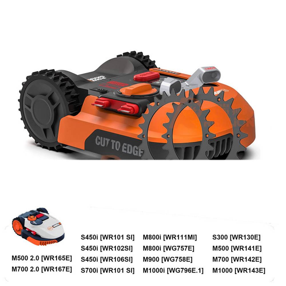 Verbesserte Traktionsstollen für Worx Landroid Mähroboter - Schwarz