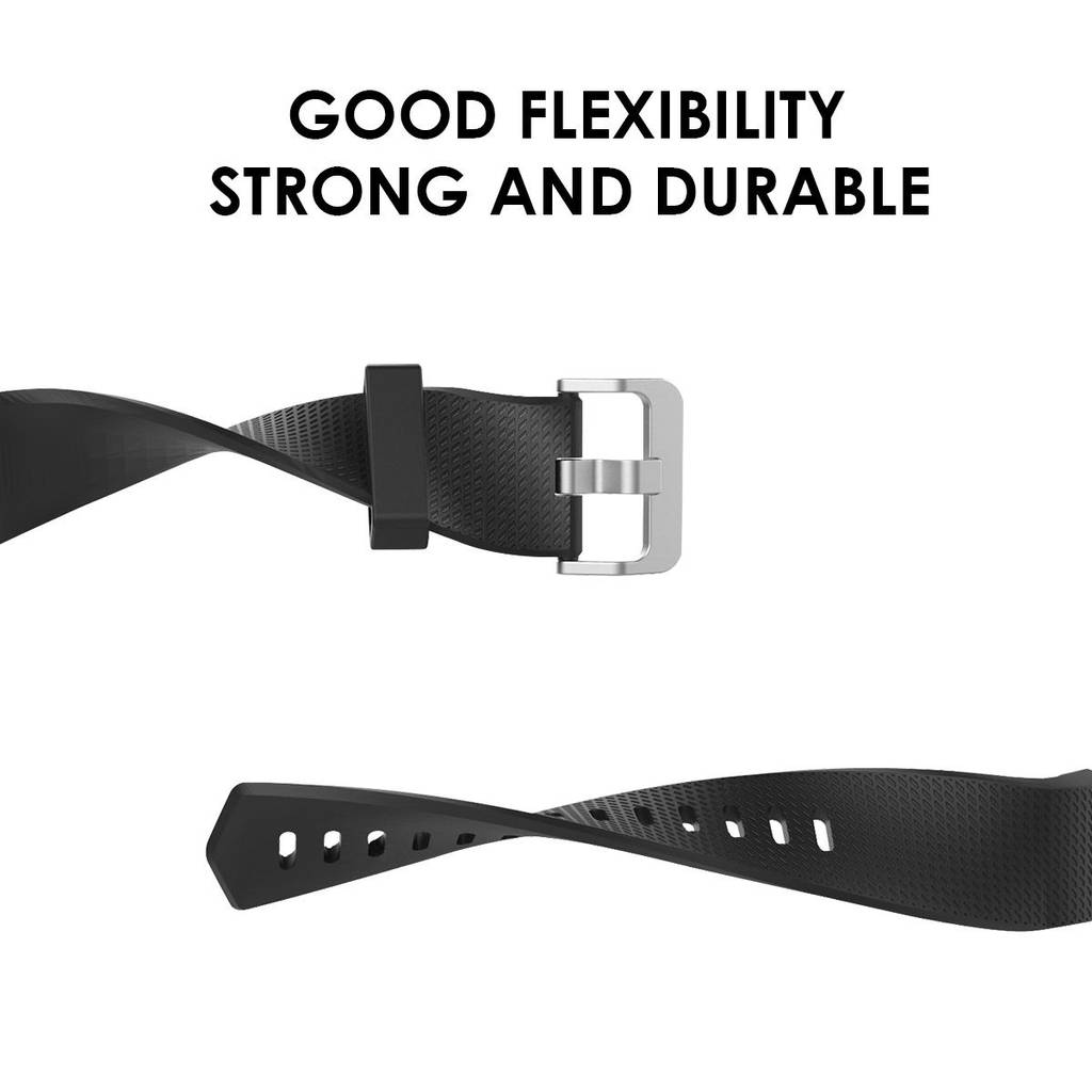Fitbit Charge 2 Armband Silikon Black