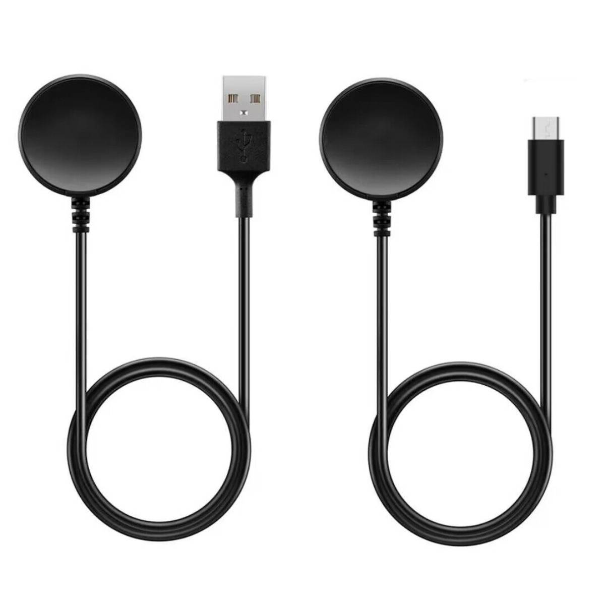 Rundes USB-A-Ladekabel, kompatibel mit Samsung Galaxy Watch - kompatibel mit Galaxy Watch 7/6/6 Classic/5/5 Pro/FE/4/4 Classic/3/Active/Active2