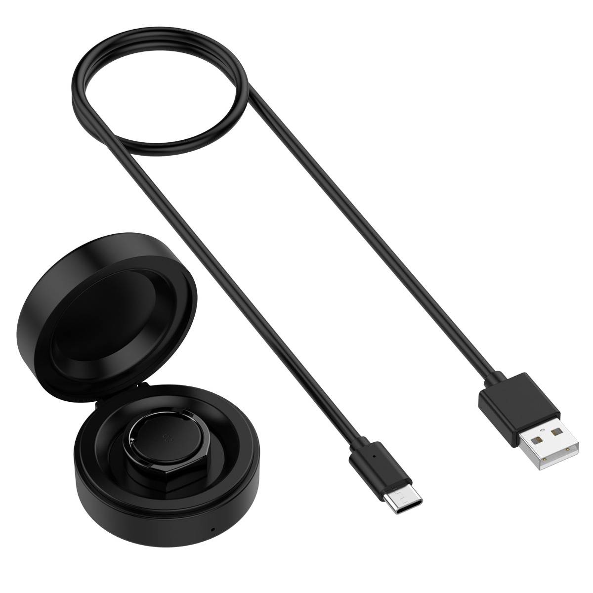 Ladeetui für OURA Ring Gen 4 kompatibel mit Oura Ring Gen4 – Tragbares ABS TPE Ladeetui mit Sondenanschluss, USB-Kabel inbegriffen