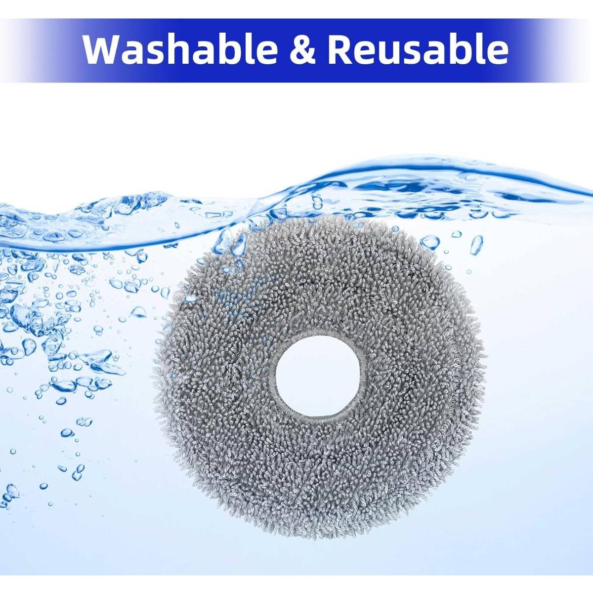 Ersatz-Mikrofaser-Mopppads kompatibel mit Saros 10R Roborock Saugrobotern