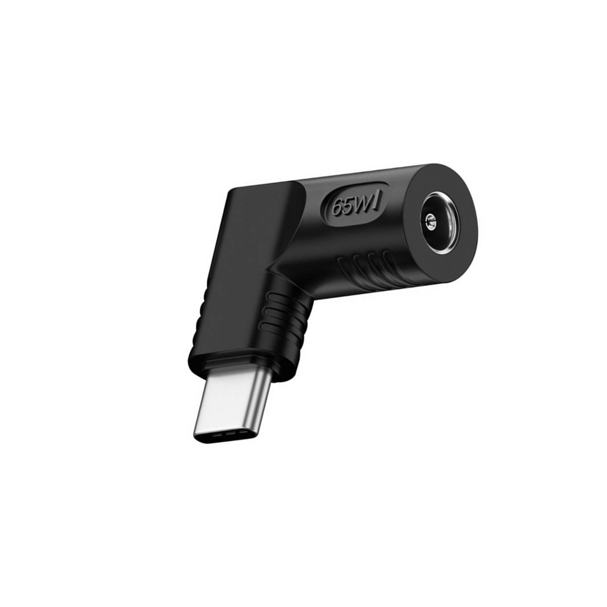 DC-Buchse auf USB Typ-C Stecker Adapter - 65W PD Stromversorgung, I-förmiger Anschluss