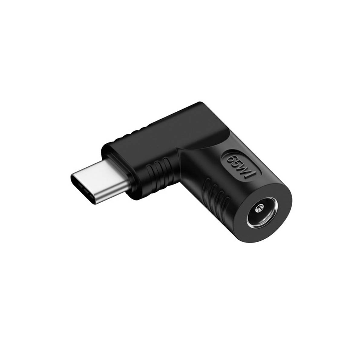 DC-Buchse auf USB Typ-C Stecker Adapter - 65W PD Stromversorgung, I-förmiger Anschluss