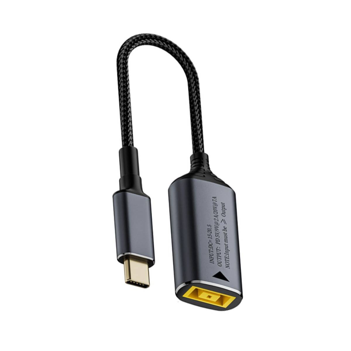140W USB-C Stecker auf Lenovo Slim Tip (Quadratisch) Buchse Adapter - Laden Sie Ihre Geräte auf