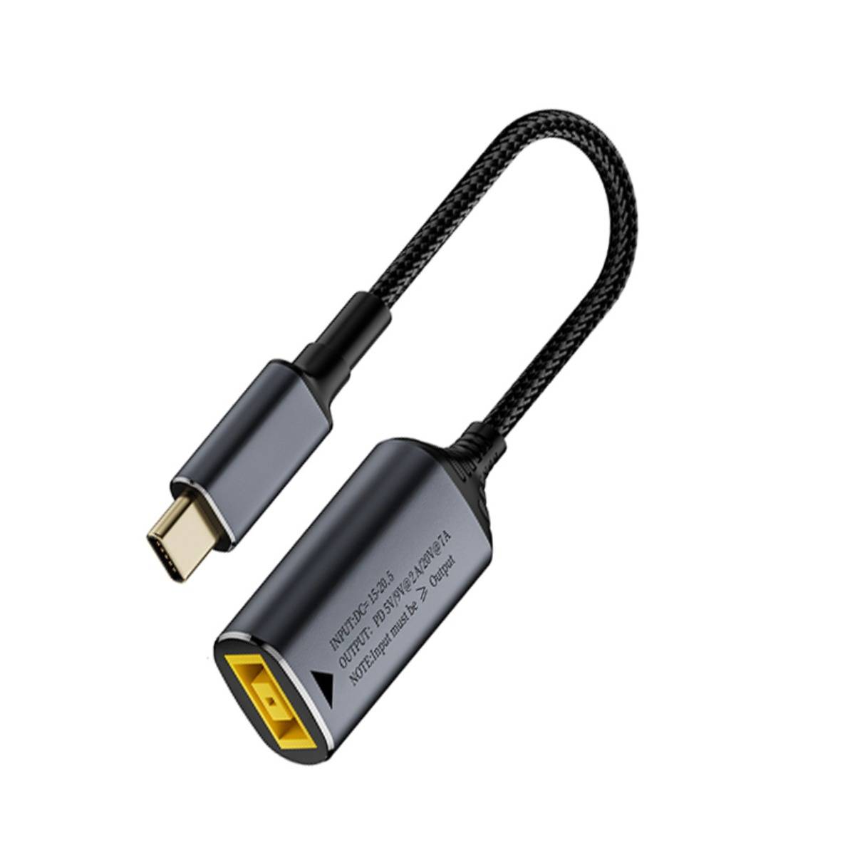 140W USB-C Stecker auf Lenovo Slim Tip (Quadratisch) Buchse Adapter - Laden Sie Ihre Geräte auf