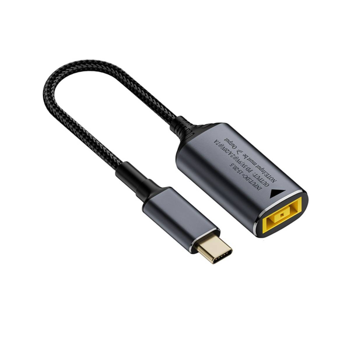 140W USB-C Stecker auf Lenovo Slim Tip (Quadratisch) Buchse Adapter - Laden Sie Ihre Geräte auf