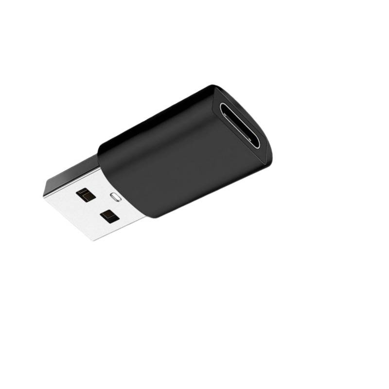 2er-Pack USB 3.0 Stecker auf Typ-C Buchse Adapter – Aluminiumlegierung Black