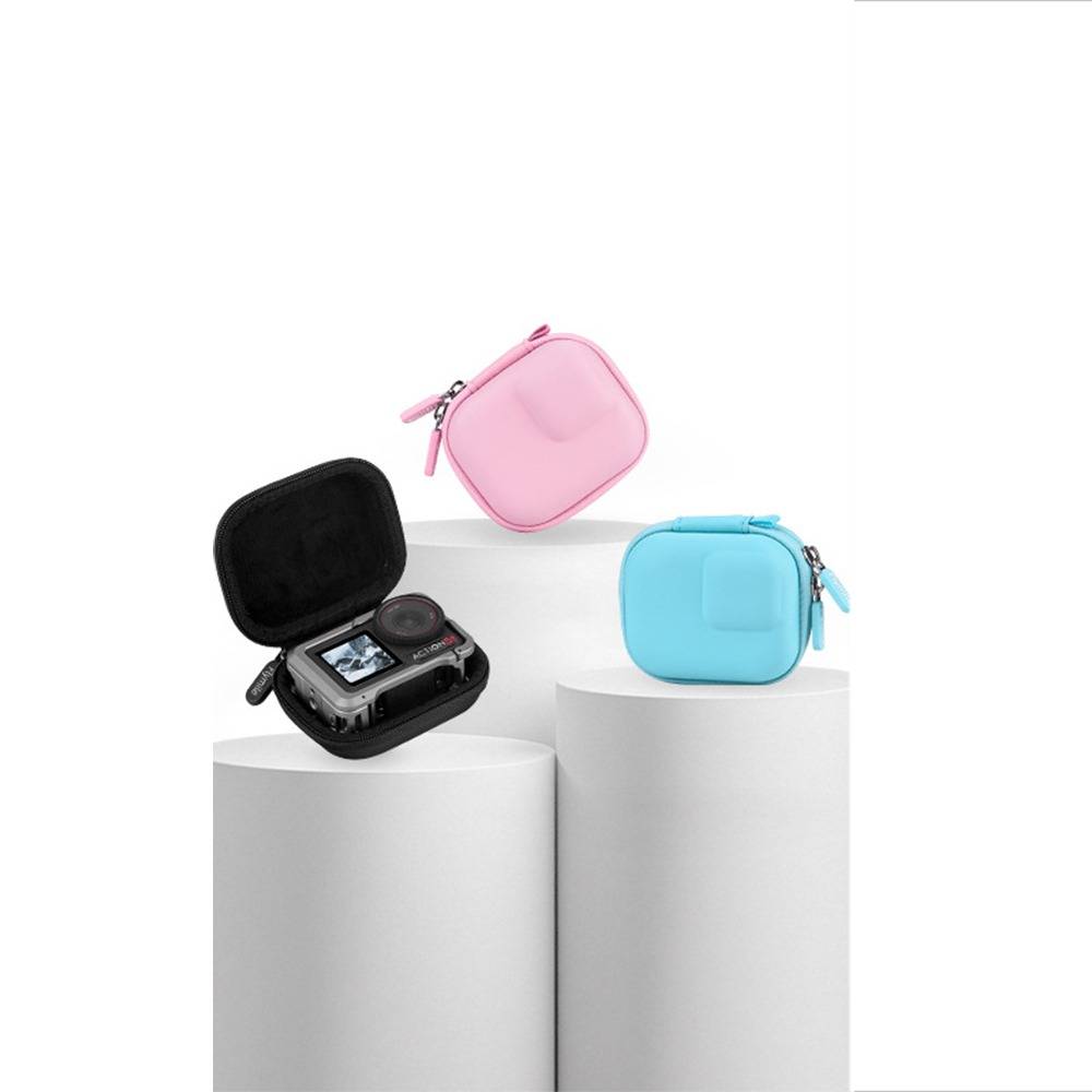 Kompakte Schutztasche kompatibel mit DJI Action 5 Pro/4/3 - Tragetasche für Action Cam Zubehör Black