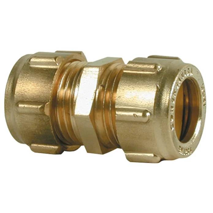 Wieland Moellersdorf Gerade Klemmverschraubung Conex 301, 15x15mm, Messing, metallisch dichtend, 1 Stk.