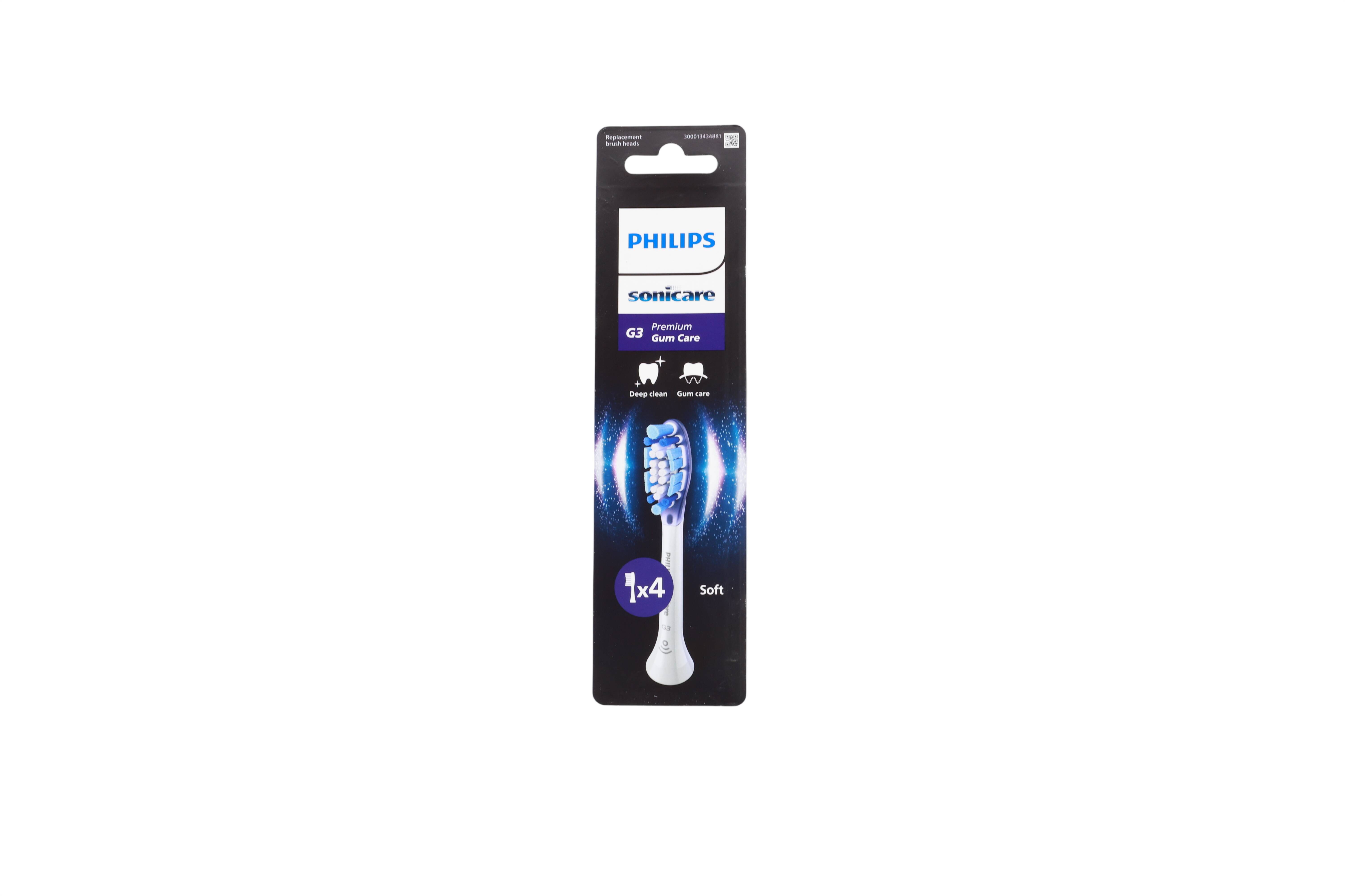 Philips HX9054/87 Sonicare G3 Premium Gum Care,Ersatzbürstenköpfe,4er-Pack,weiss