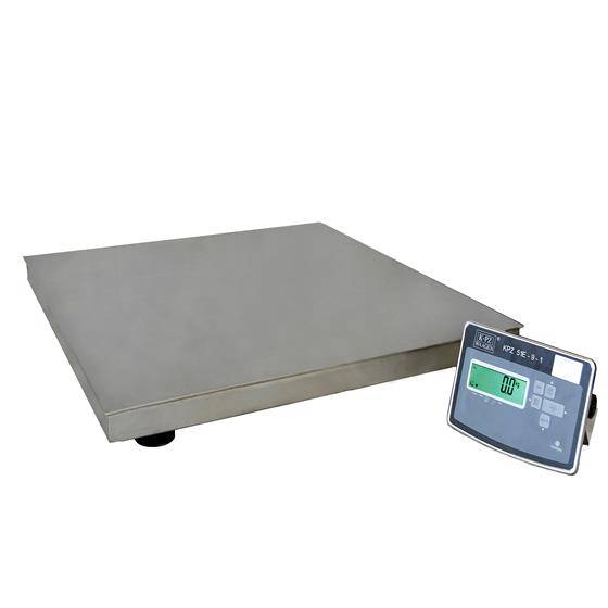 Digitale Plattformwaage mit separatem Display mit der Anzeige 