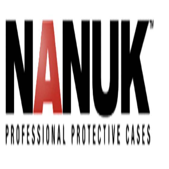 NANUK Logo mit den Worten „PROFESSIONELLE SCHUTZBOXEN