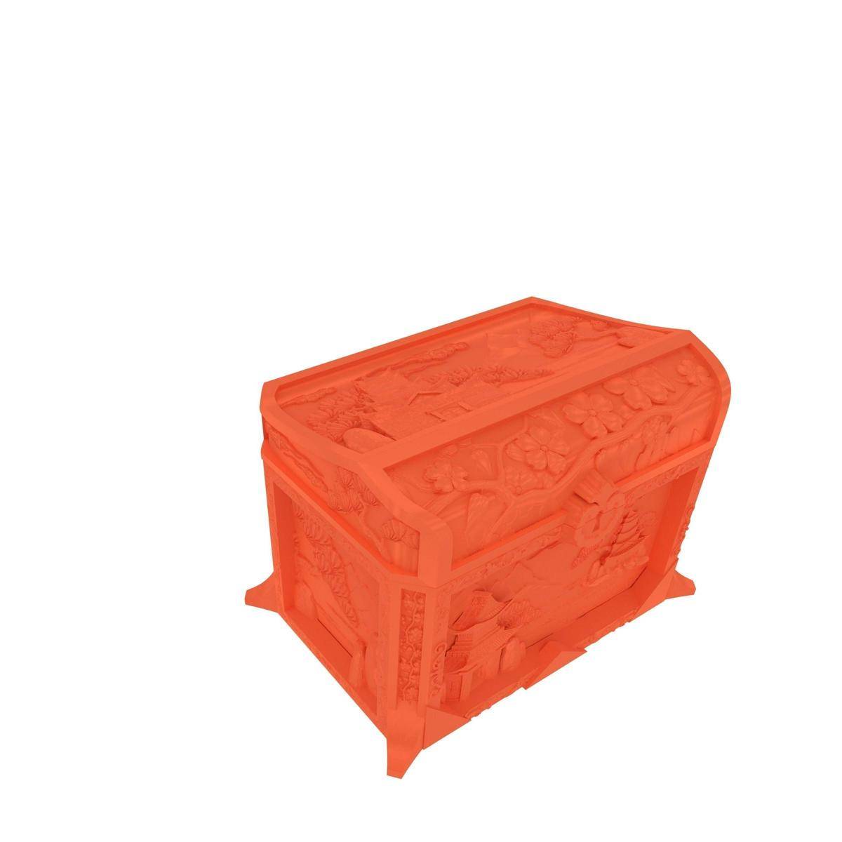 FH8917 - Fates End Dice Jail: Geisha Box, orange
