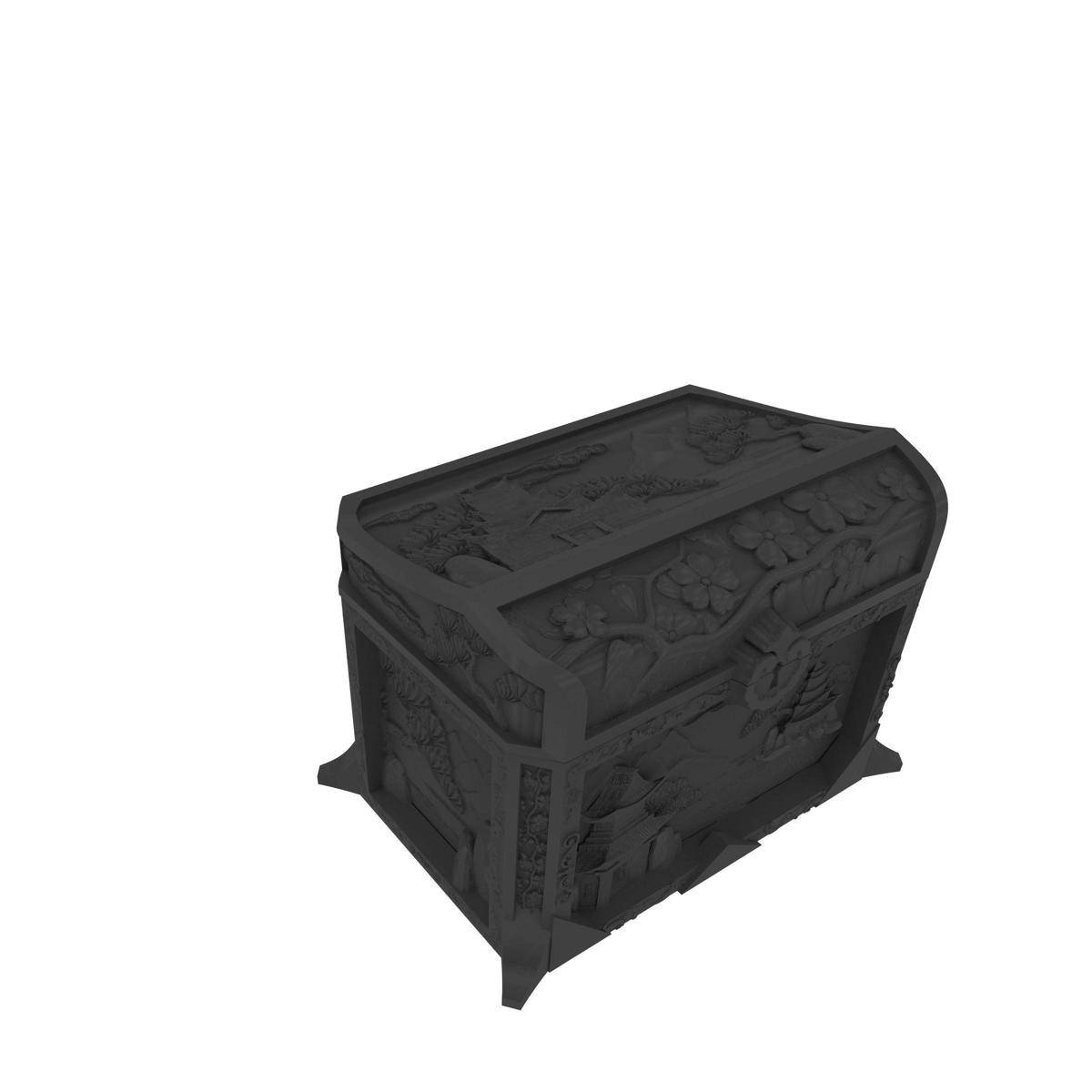 FH8922 - Fates End Dice Jail: Geisha Box, schwarz