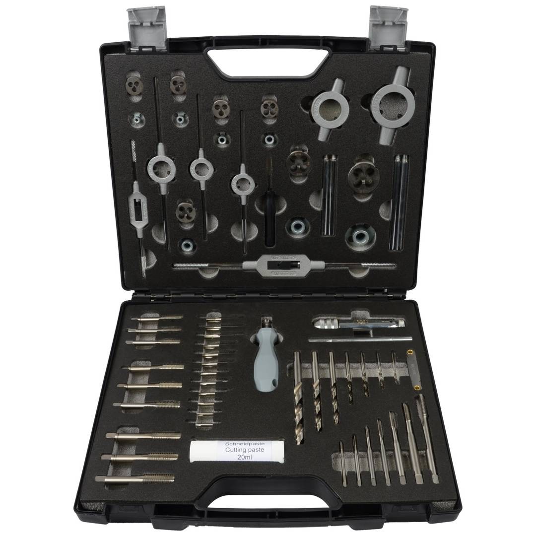 Projahn Gewindeschneider-Set HSS-G 61-tlg. M3-M12 in Kunststoffkoffer