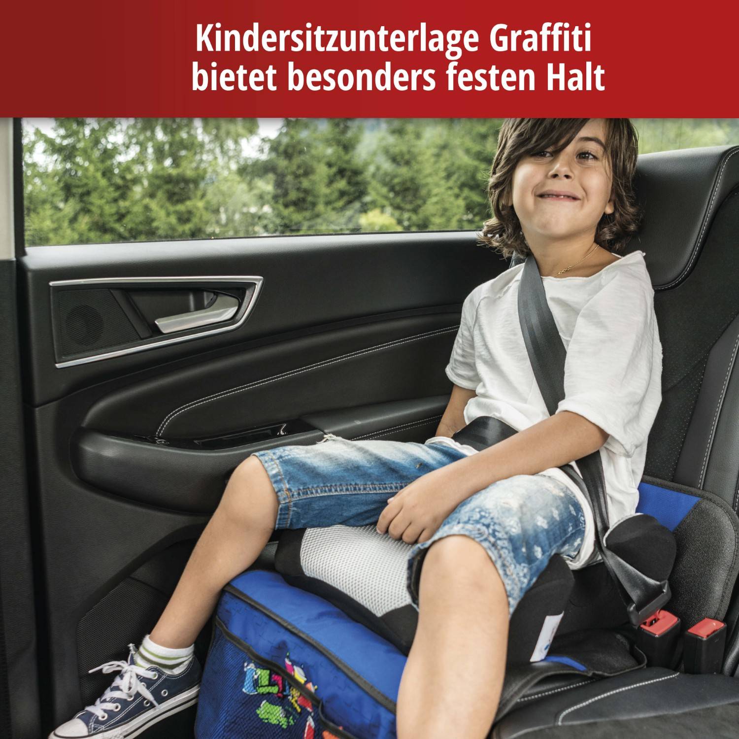 2x Universal Kindersitzunterlage Graffiti