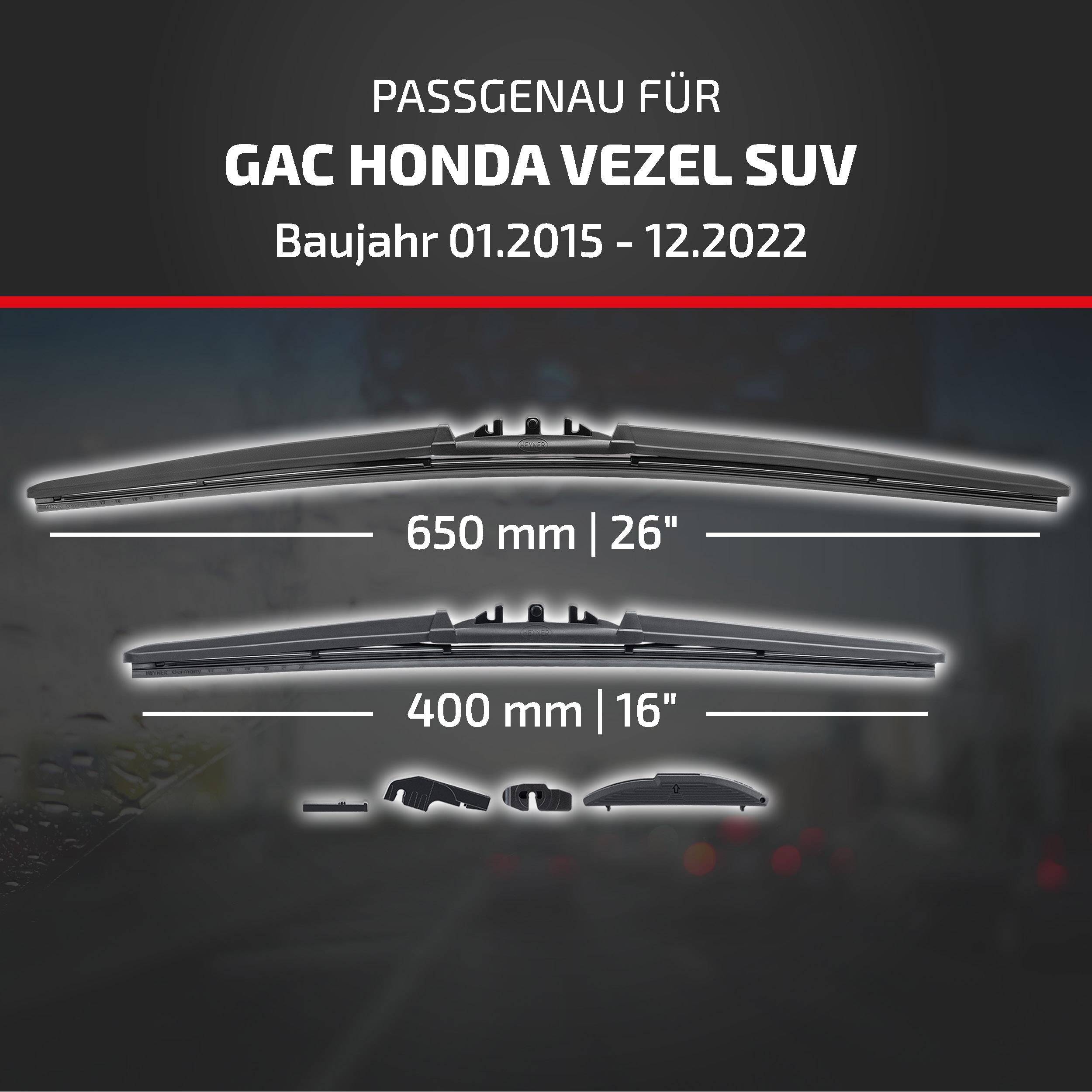 HEYNER® Scheibenwischer für GAC HONDA VEZEL SUV