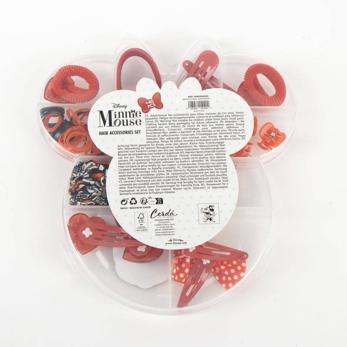 Disney Minnie Mouse Beauty Set Display 12 Stück Haaraccessoires Kinder mit jeweils 20 Accessoires für Kioske Tankstellen Händler