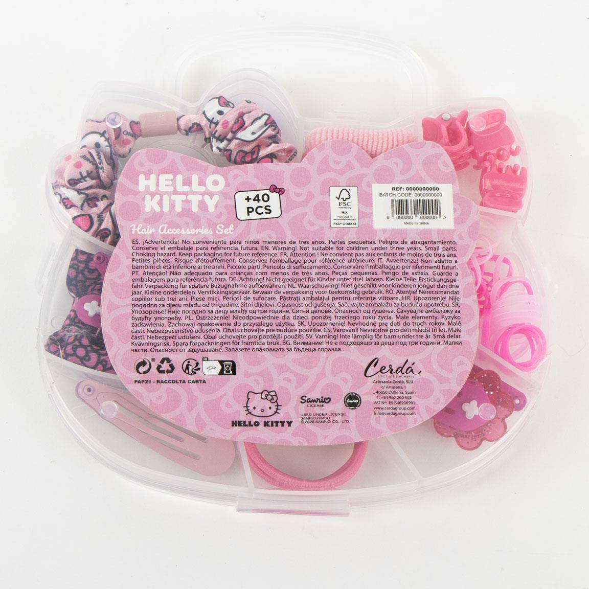 Hello Kitty Beauty Set Box Display 12 Stück Haaraccessoires jeweils mit 20 Haaraccessoires für Kioske Tankstellen Händler