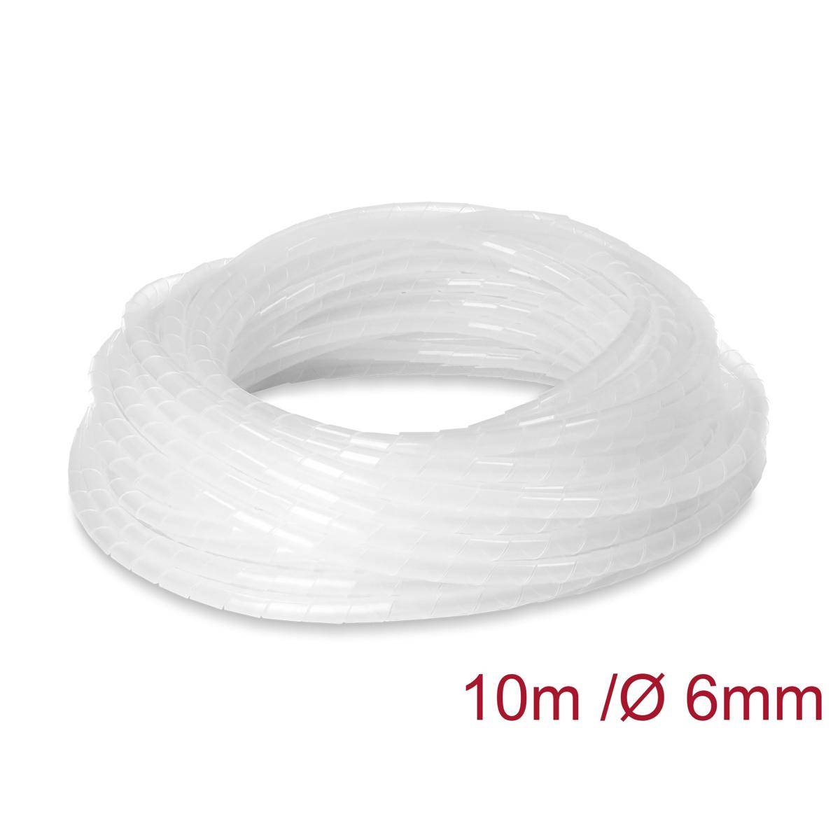 Delock Spiralschlauch 6 mm Durchmesser 10 m transparent