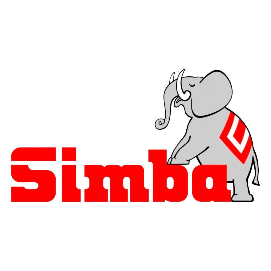 Logo mit dem roten Wort „Simba