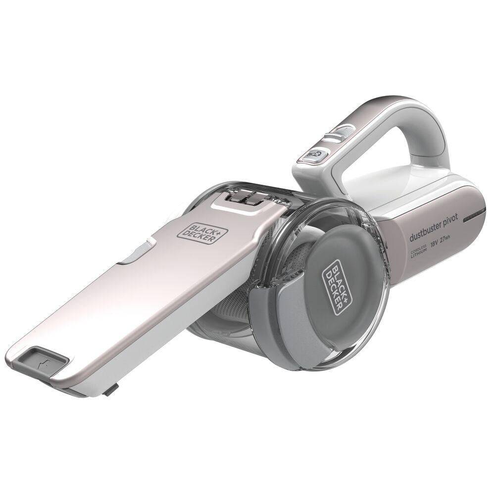 Black+Decker DustBuster kabelloses tragbares Handstaubsauger auf weißem Hintergrund.