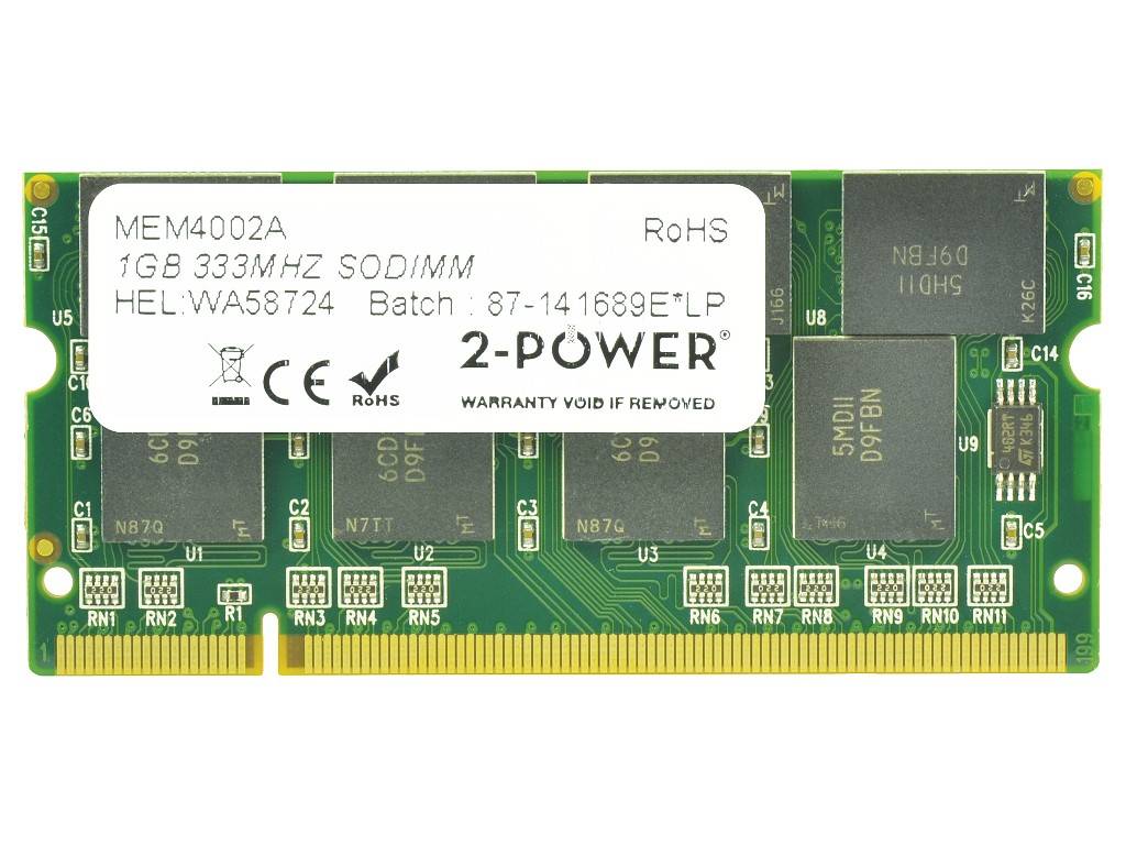 Grünes 16GB DDR4 SO-DIMM Laptop-Speichermodul mit der Bezeichnung „2-POWER