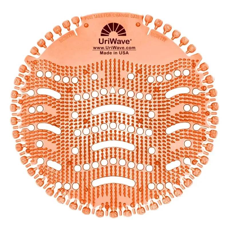 UriWave Urinalsieb Mango (Farbe Orange), Packung mit 10 Stk.