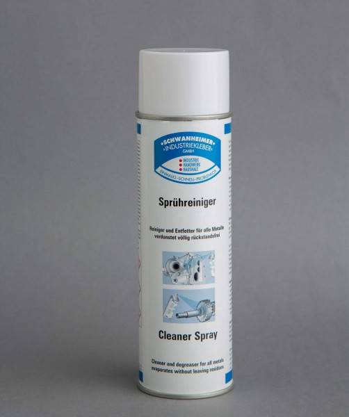 Weiße Dose mit „Sprühreiniger