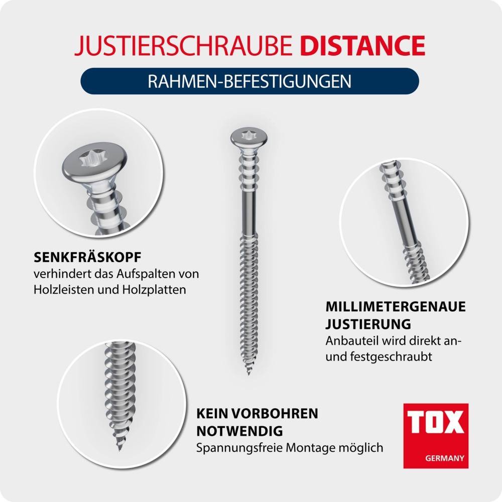 TOX-Dübel-Techn. Justierschraube Distance 6/145(VE100)
