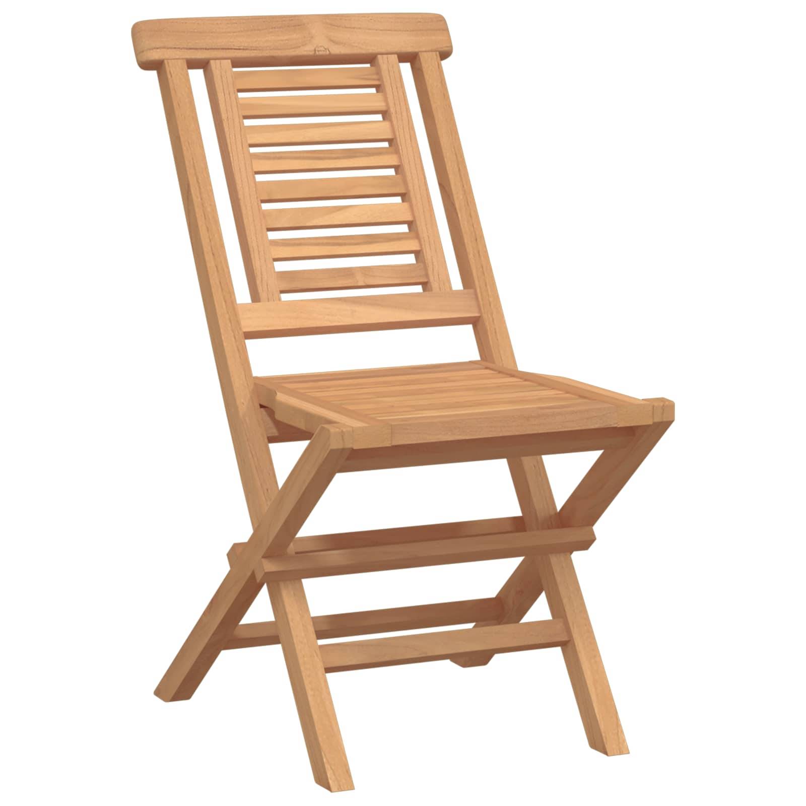 Klappbarer Holzstuhl mit Latten­rücken und Sitz, dargestellt in einer einfachen Produktansicht auf weißem Hintergrund.