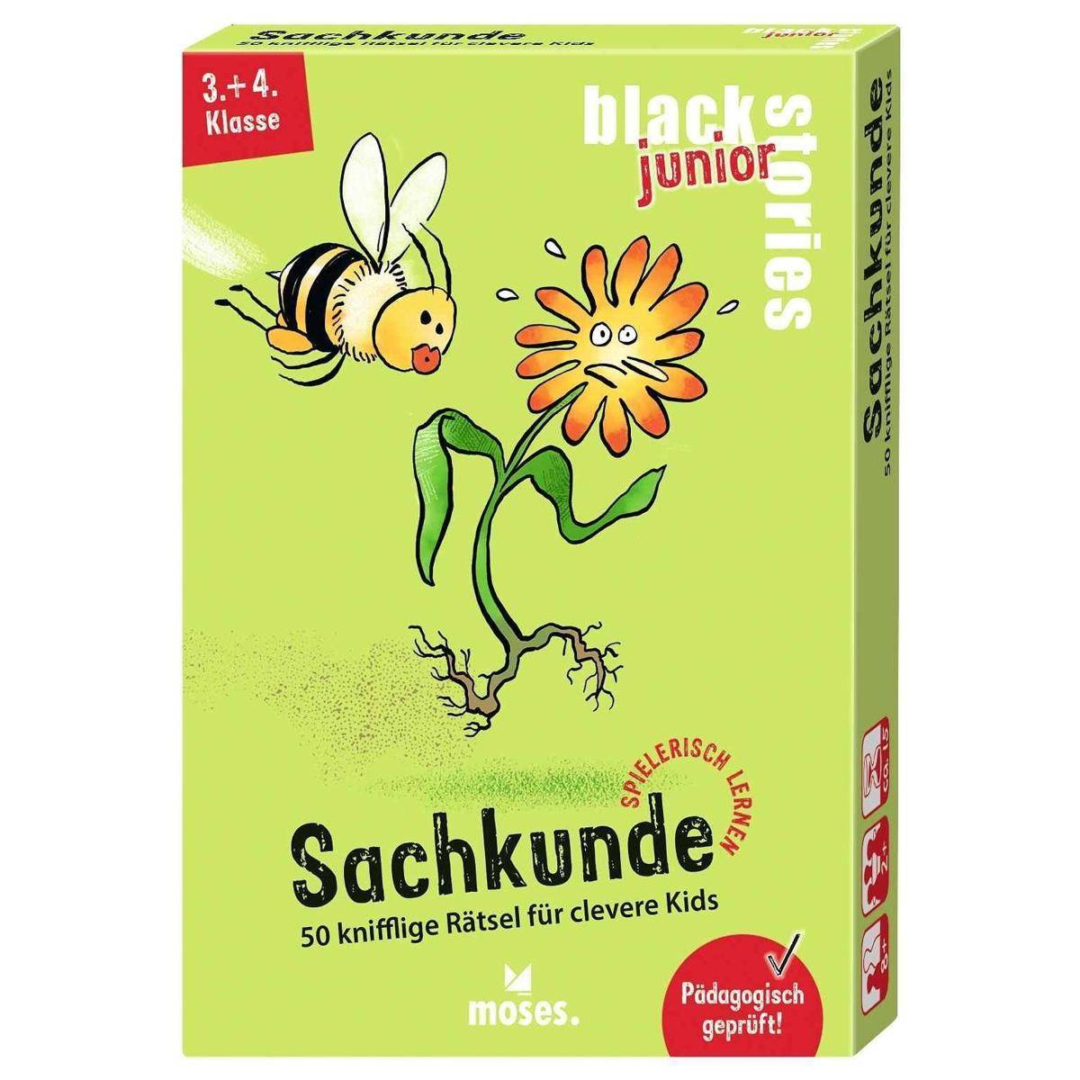 Umschlag eines pädagogischen Kinderspiels mit dem Titel „Sachkunde