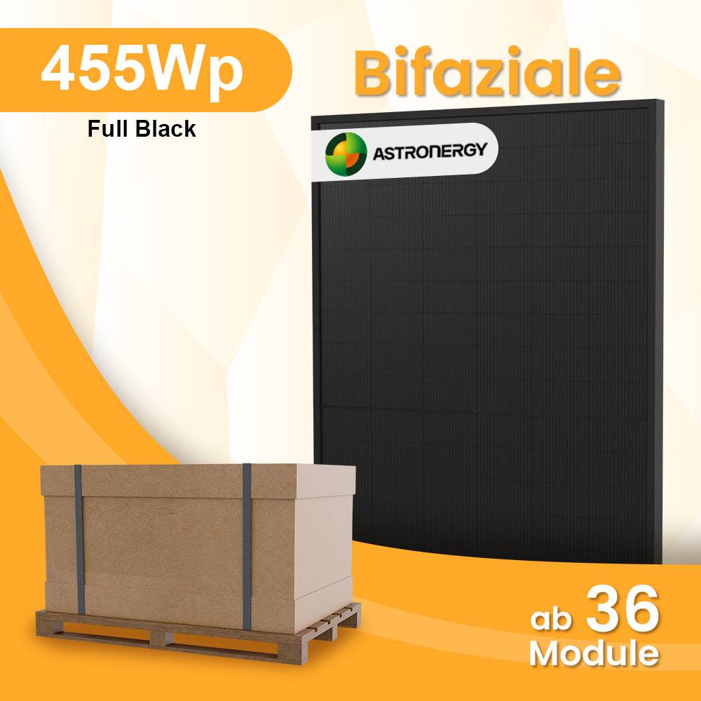 Werbegrafik eines Astronergy-Solarmoduls mit der Bezeichnung „455Wp