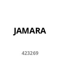 Weißer Hintergrund mit dem Markennamen „JAMARA