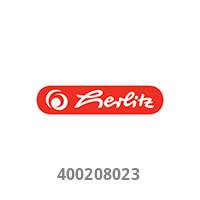 Herlitz-Logo auf einem roten abgerundeten Rechteck mit der Nummer 400208023 darunter.