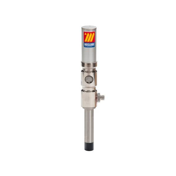 Silberventil oder -sensor für industrielle Anwendungen mit MECLUBE-Logo, vertikal vor weißem Hintergrund dargestellt.