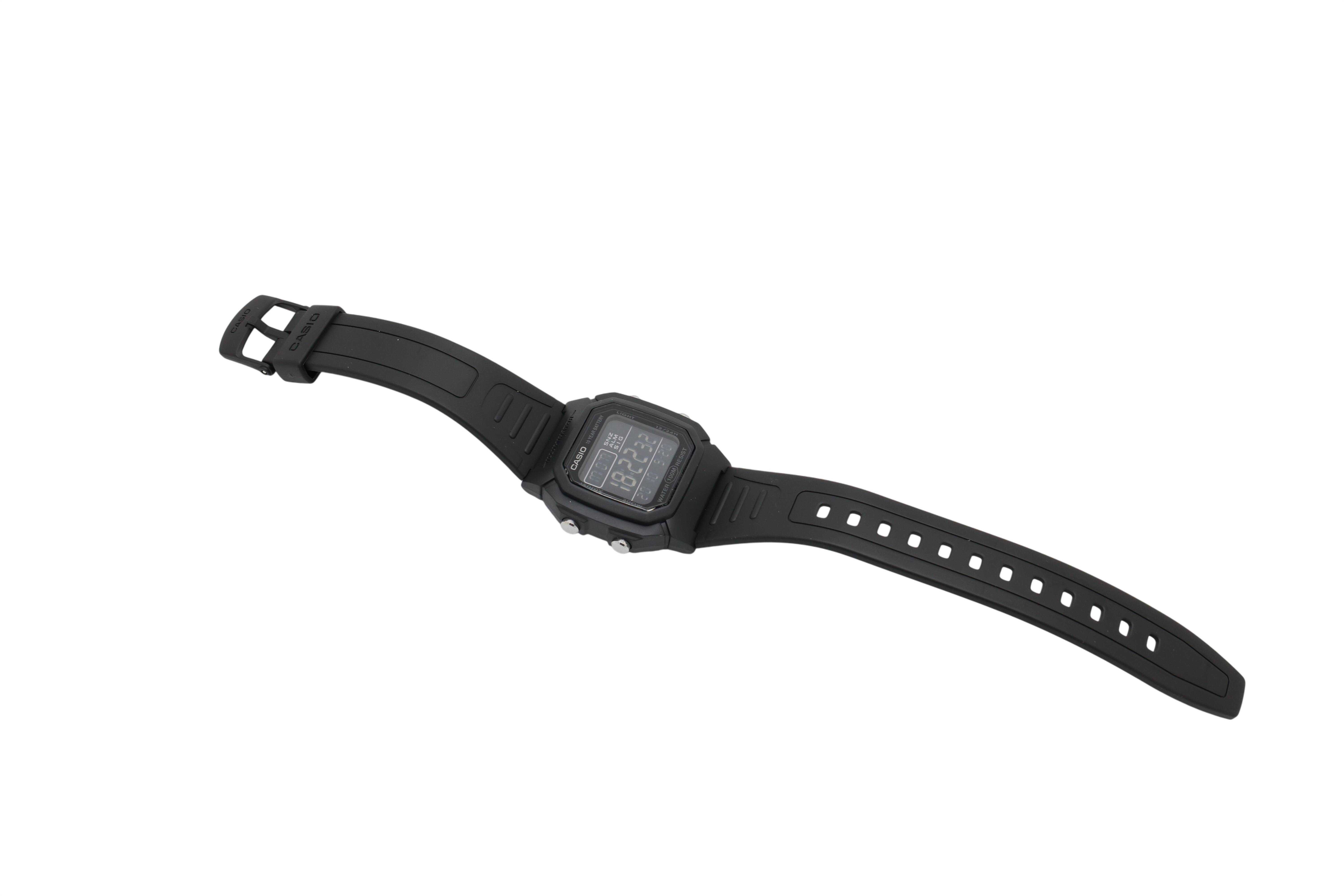 CASIO W-800H-1BVDF Timeless Collection Armbanduhr, schwarz