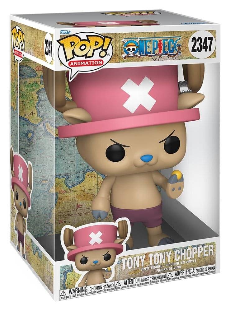 Verpackte Funko Pop! Animation 'One Piece' Tony Tony Chopper Figur, Nummer 2347, in der Originalverpackung gezeigt.