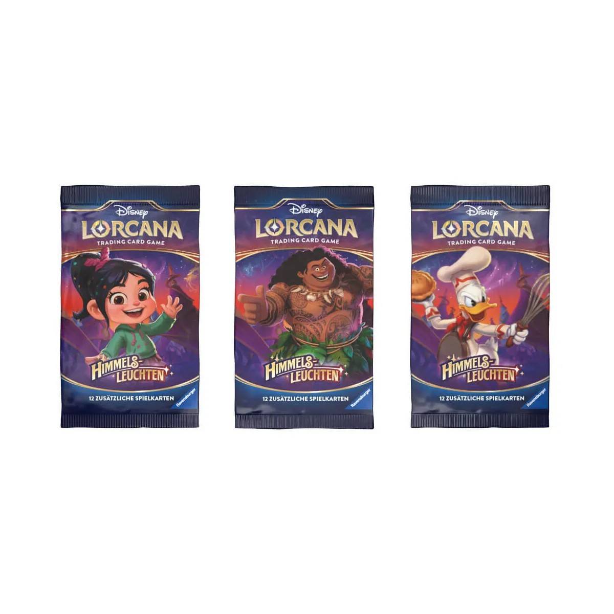 Drei Disney Lorcana „Himmels Leuchten