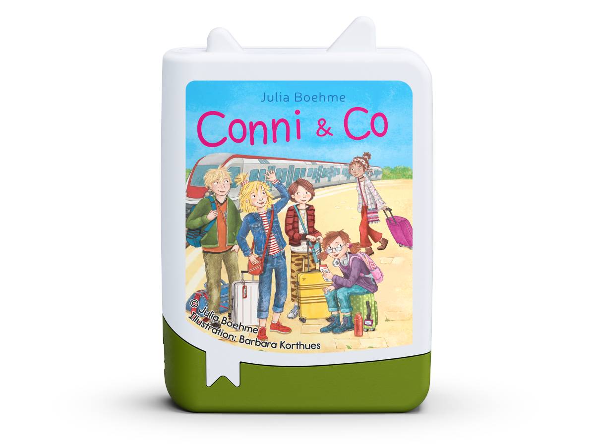 Illustriertes Kinderbuchcover mit dem Titel „Conni & Co